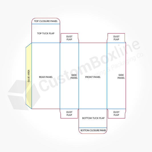 Custom Tuck Product Boxes Template